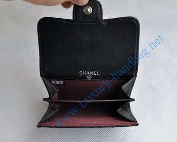 Chanel Lambskin Medium wallet 31505 black Chanel Lambskin Medium wallet 31505 black