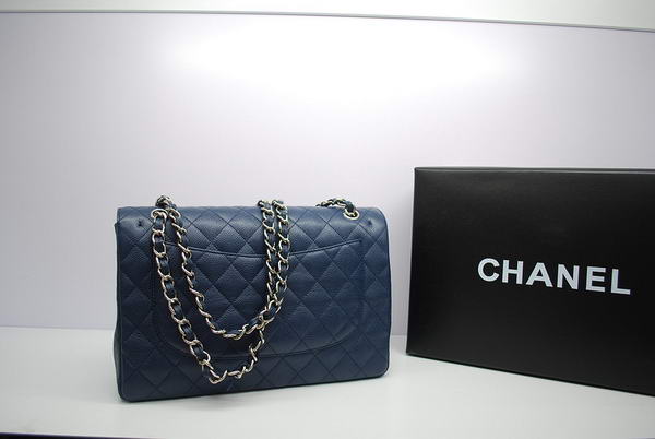 Newest 2012 Chanel Jumbo Double Flaps Bag Royalblue Original Caviar Leather A36097 Silver Newest 2012 Chanel Jumbo Double Flaps Bag Royalblue Original Caviar Leather A36097 Silver