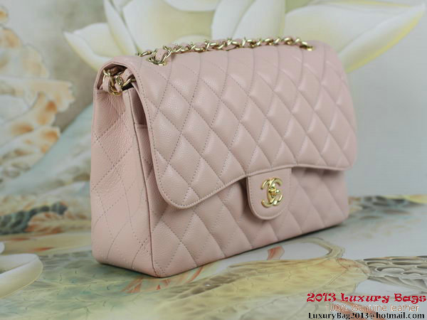 Chanel A01113 Classic Flap Bag Original Cannage Patterns Leather Pink Chanel A01113 Classic Flap Bag Original Cannage Patterns Leather Pink