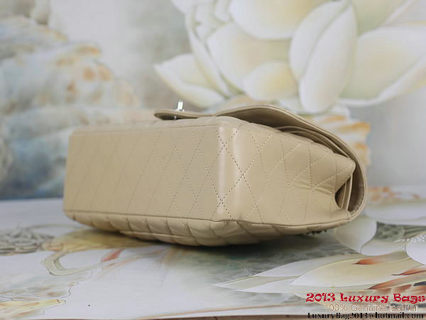 Chanel Classic Flap Bag 1113 Apricot Sheepskin Leather Silver Chanel Classic Flap Bag 1113 Apricot Sheepskin Leather Silver