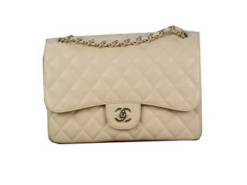Chanel Classic Flap Bag Apricot Original Cannage Patterns Leather Gold Chanel Classic Flap Bag Apricot Original Cannage Patterns Leather Gold