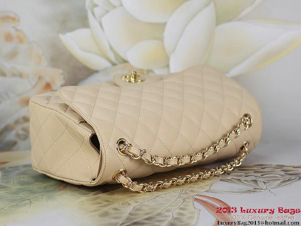 Chanel Classic Flap Bag Apricot Original Cannage Patterns Leather Gold Chanel Classic Flap Bag Apricot Original Cannage Patterns Leather Gold