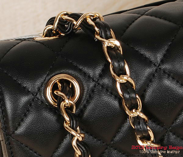 Chanel Classic Flap Bag 1113 Black Sheepskin Gold Chanel Classic Flap Bag 1113 Black Sheepskin Gold