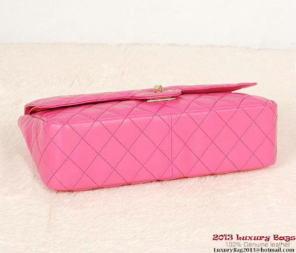 Chanel 1113 Classic Flap Bag Rose Sheepskin Gold Chanel 1113 Classic Flap Bag Rose Sheepskin Gold