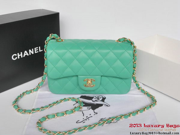 Chanel Classic Flap Bags Green Original Sheepskin Leather A1116 Gold Chanel Classic Flap Bags Green Original Sheepskin Leather A1116 Gold