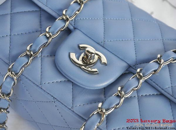Chanel Classic Flap Bags Lavender Original Sheepskin Leather A1116 Silver Chanel Classic Flap Bags Lavender Original Sheepskin Leather A1116 Silver
