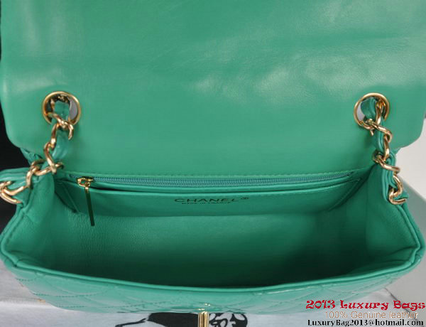 Chanel Classic Flap Bags Light Green Original Patent Leather A1116 Gold Chanel Classic Flap Bags Light Green Original Patent Leather A1116 Gold