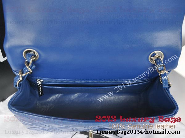 Chanel Classic Flap Bags Blue Original Patent Leather A1116 Silver Chanel Classic Flap Bags Blue Original Patent Leather A1116 Silver