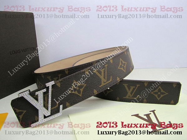 Louis Vuitton Monogram Canvas Belt LV2050 Silver Louis Vuitton Monogram Canvas Belt LV2050 Silver