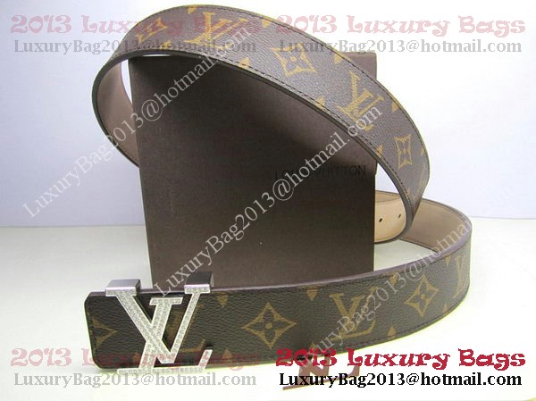 Louis Vuitton Monogram Canvas Belt LV2050 Silver Louis Vuitton Monogram Canvas Belt LV2050 Silver