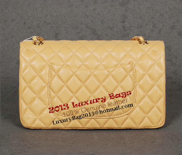 Chanel Classic Flap Bag 1113 Apricot Sheep Leather Gold Chanel Classic Flap Bag 1113 Apricot Sheep Leather Gold