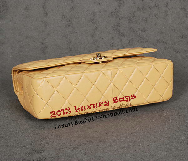 Chanel Classic Flap Bag 1113 Apricot Sheep Leather Gold Chanel Classic Flap Bag 1113 Apricot Sheep Leather Gold
