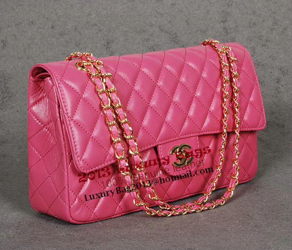 Chanel Classic Flap Bag 1113 Rose Sheep Leather Gold Chanel Classic Flap Bag 1113 Rose Sheep Leather Gold