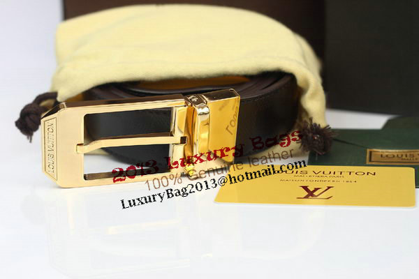 Louis Vuitton Brown Leather Belt LV2059 Louis Vuitton Brown Leather Belt LV2059