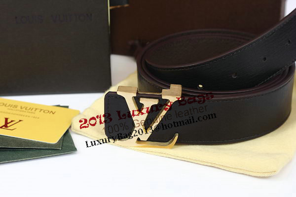 Louis Vuitton Brown Leather Belt LV2060 Louis Vuitton Brown Leather Belt LV2060