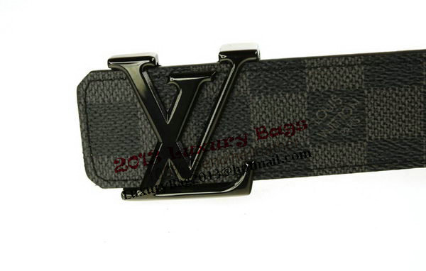 Louis Vuitton Damier Graphite Canvas Belt LV2067 Black Louis Vuitton Damier Graphite Canvas Belt LV2067 Black