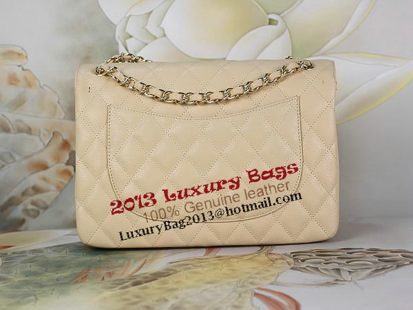 Chanel Classic Flap Bag 1113 Apricot Original Cannage Pattern Leather Gold Chanel Classic Flap Bag 1113 Apricot Original Cannage Pattern Leather Gold