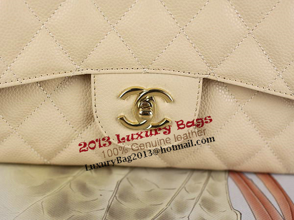 Chanel Classic Flap Bag 1113 Apricot Original Cannage Pattern Leather Gold Chanel Classic Flap Bag 1113 Apricot Original Cannage Pattern Leather Gold