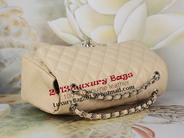 Chanel Classic Flap Bag 1113 Apricot Original Cannage Pattern Leather Silver Chanel Classic Flap Bag 1113 Apricot Original Cannage Pattern Leather Silver