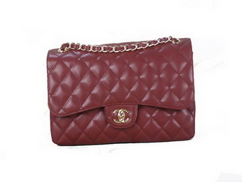 Chanel Classic Flap Bag 1113 Burgundy Original Cannage Pattern Leather Gold Chanel Classic Flap Bag 1113 Burgundy Original Cannage Pattern Leather Gold
