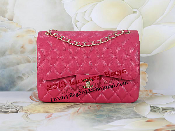 Chanel Classic Flap Bag 1113 Rose Original Cannage Pattern Leather Gold Chanel Classic Flap Bag 1113 Rose Original Cannage Pattern Leather Gold