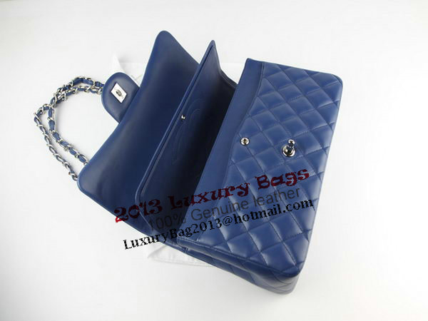 Chanel Classic Flap Bag 1113 RoyalBlue Original Sheepskin Leather Silver Chanel Classic Flap Bag 1113 RoyalBlue Original Sheepskin Leather Silver