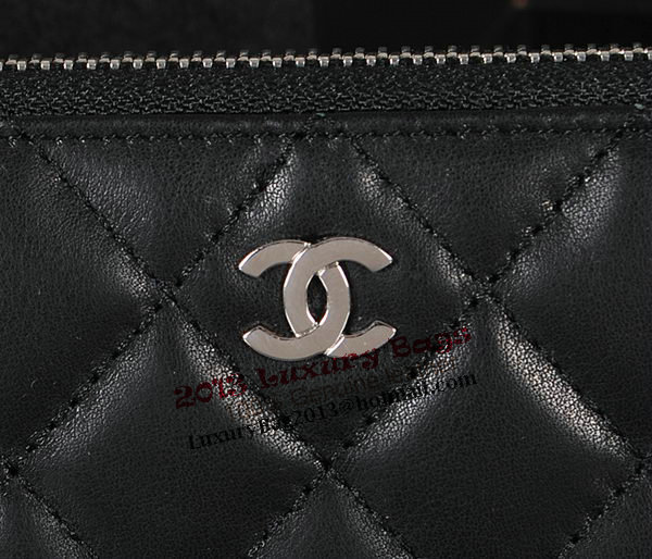 Chanel Matelasse Original Leather Zip Around Wallet A48982 Black Chanel Matelasse Original Leather Zip Around Wallet A48982 Black