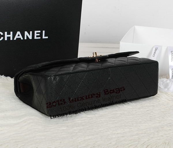 Chanel Classic Flap Bag 1113 Black Original Cannage Pattern Leather Gold Chanel Classic Flap Bag 1113 Black Original Cannage Pattern Leather Gold