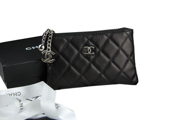 Chanel Matelasse Zip Around Wallet Original Leather A50165 Black