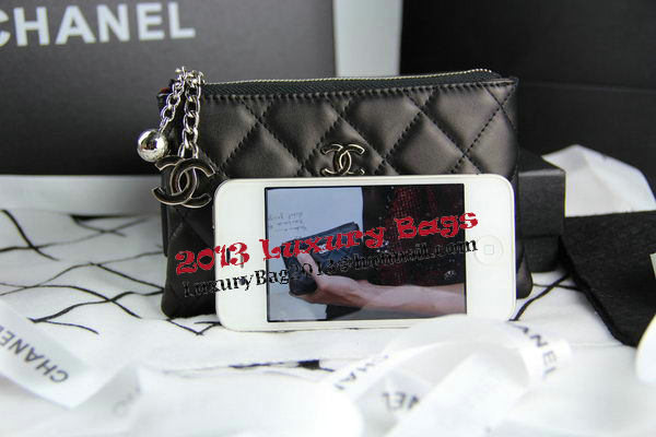 Chanel Matelasse Zip Around Wallet Original Leather A50165 Black Chanel Matelasse Zip Around Wallet Original Leather A50165 Black