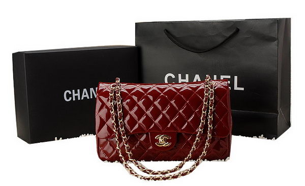 Chanel Classic Flap Bag Patent Leather CHA1113 Burgundy
