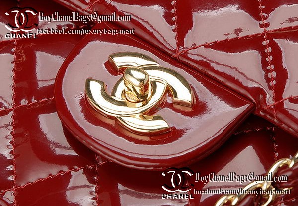 Chanel Classic Flap Bag Patent Leather CHA1113 Burgundy Chanel Classic Flap Bag Patent Leather CHA1113 Burgundy