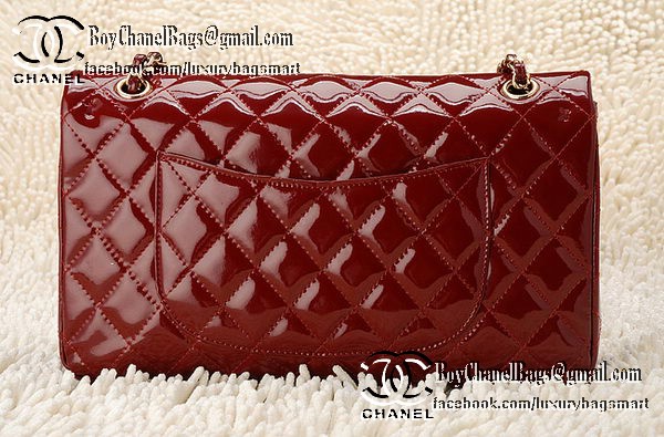 Chanel Classic Flap Bag Patent Leather CHA1113 Burgundy Chanel Classic Flap Bag Patent Leather CHA1113 Burgundy