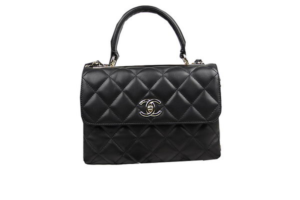 Chanel Classic Top Flap Bag Original Sheepskin Leather CHA92236 Black
