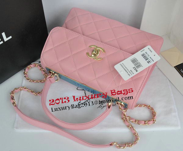 Chanel Classic Top Handle Bag Original Sheepskin Leather CHA92236 Pink Chanel Classic Top Handle Bag Original Sheepskin Leather CHA92236 Pink