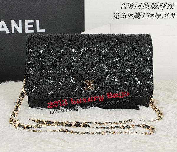 Chanel CHA33814 Original Cannage Leather mini Flap Bag Black Chanel CHA33814 Original Cannage Leather mini Flap Bag Black