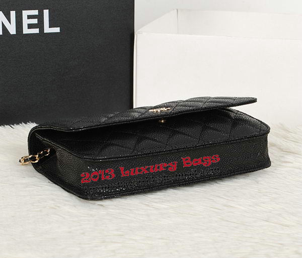 Chanel CHA33814 Original Cannage Leather mini Flap Bag Black Chanel CHA33814 Original Cannage Leather mini Flap Bag Black