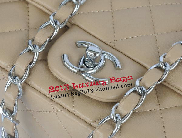 Chanel mini Classic Flap Bag Apricot Original Sheekskin CHA1115 Silver Chanel mini Classic Flap Bag Apricot Original Sheekskin CHA1115 Silver