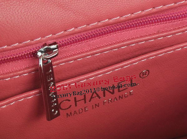 Chanel mini Classic Flap Bag Pink Original Sheekskin CHA1115 Silver Chanel mini Classic Flap Bag Pink Original Sheekskin CHA1115 Silver