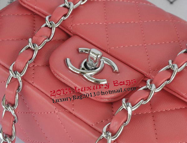 Chanel mini Classic Flap Bag Pink Original Sheekskin CHA1115 Silver Chanel mini Classic Flap Bag Pink Original Sheekskin CHA1115 Silver
