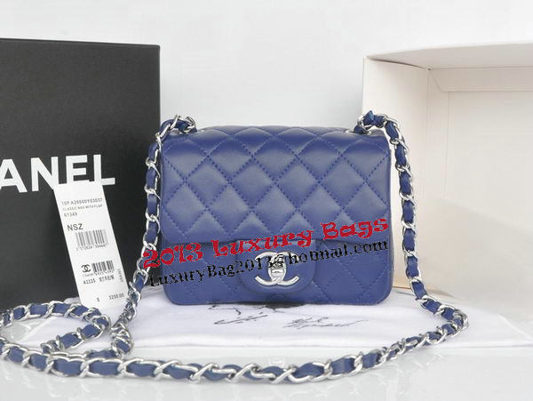 Chanel mini Classic Flap Bag Royal Original Sheekskin CHA1115 Silver Chanel mini Classic Flap Bag Royal Original Sheekskin CHA1115 Silver