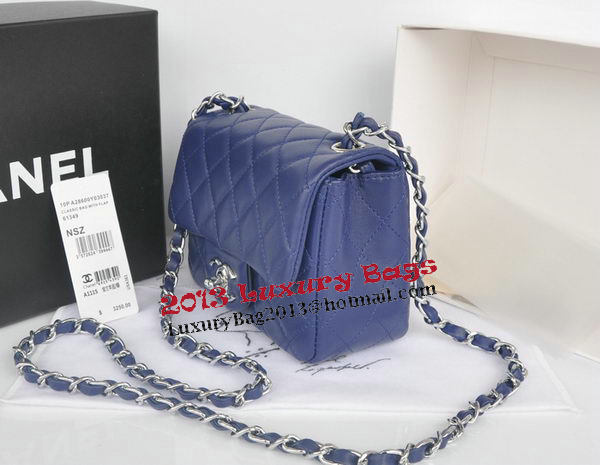Chanel mini Classic Flap Bag Royal Original Sheekskin CHA1115 Silver Chanel mini Classic Flap Bag Royal Original Sheekskin CHA1115 Silver
