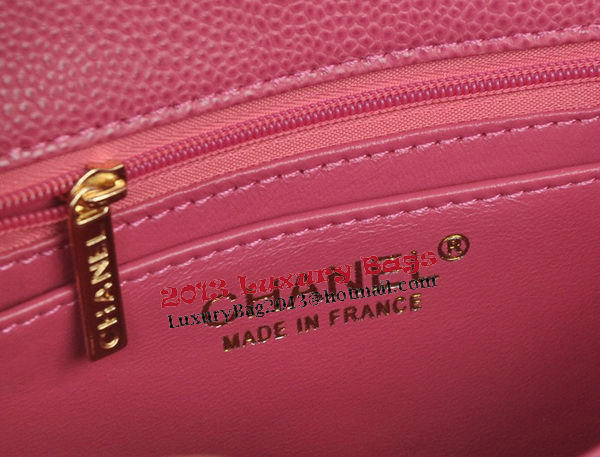 Chanel mini Classic Flap Bag Rose Cannage Pattern 1115 Gold Chanel mini Classic Flap Bag Rose Cannage Pattern 1115 Gold