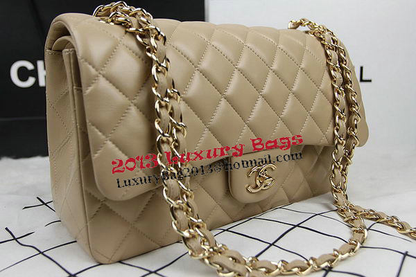 Chanel Classic Flap Bag Apricot Original Leather CF1113 Gold Chanel Classic Flap Bag Apricot Original Leather CF1113 Gold