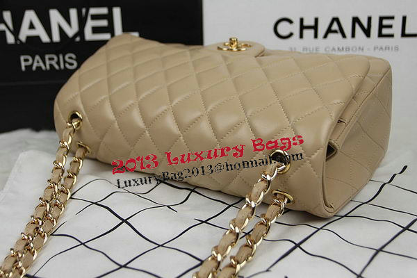 Chanel Classic Flap Bag Apricot Original Leather CF1113 Gold Chanel Classic Flap Bag Apricot Original Leather CF1113 Gold