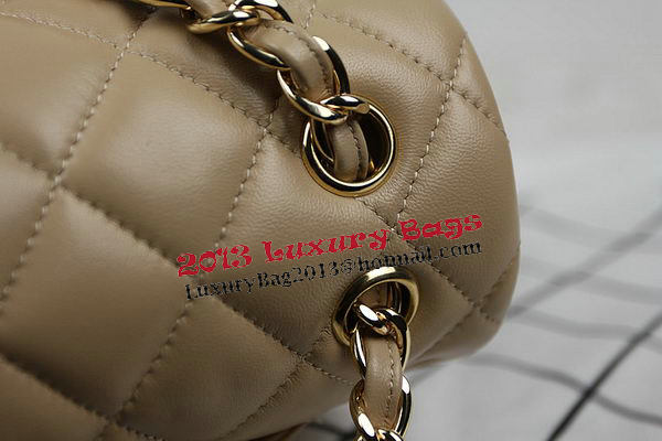 Chanel Classic Flap Bag Apricot Original Leather CF1113 Gold Chanel Classic Flap Bag Apricot Original Leather CF1113 Gold