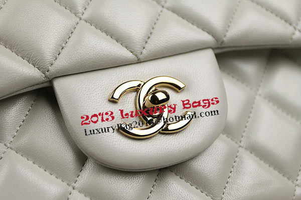 Chanel Classic Flap Bag OffWhite Original Leather CF1113 Gold Chanel Classic Flap Bag OffWhite Original Leather CF1113 Gold