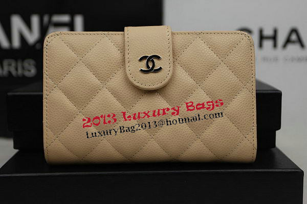 Chanel Matelasse Bi-Fold Wallet Original Cannage Pattern Leater CHA48667 Apricot Chanel Matelasse Bi-Fold Wallet Original Cannage Pattern Leater CHA48667 Apricot