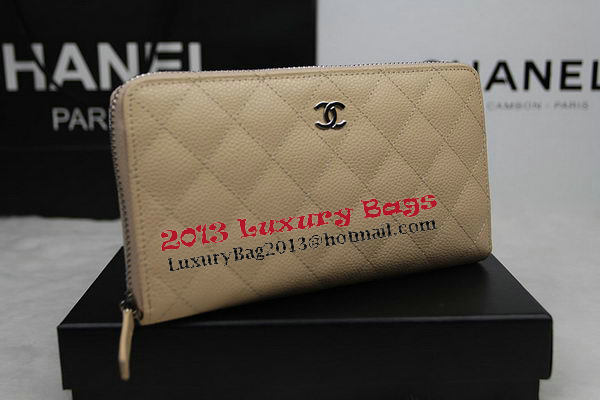 Chanel Matelasse Zip Around Wallet Cannage Pattern A50097 Apricot Chanel Matelasse Zip Around Wallet Cannage Pattern A50097 Apricot