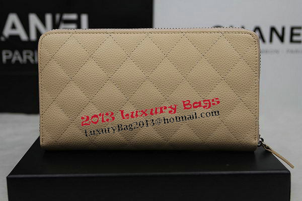 Chanel Matelasse Zip Around Wallet Cannage Pattern A50097 Apricot Chanel Matelasse Zip Around Wallet Cannage Pattern A50097 Apricot